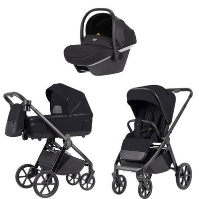 Коляска 3 в 1 Carrello Omega Plus CRL-6540 и автокресло Nova DK791 Grey Line Cosmo Black