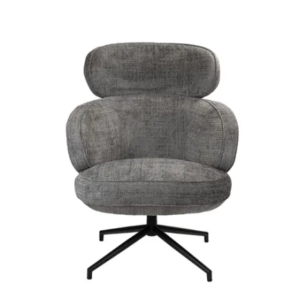 Кресло Bradex Home KING серый, шенилл