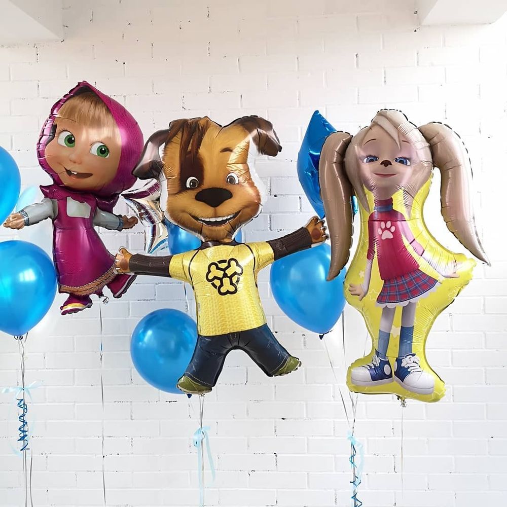 G Шар фигура Барбоскины Дружок 44"/111см (БГ-45)  Изображение2