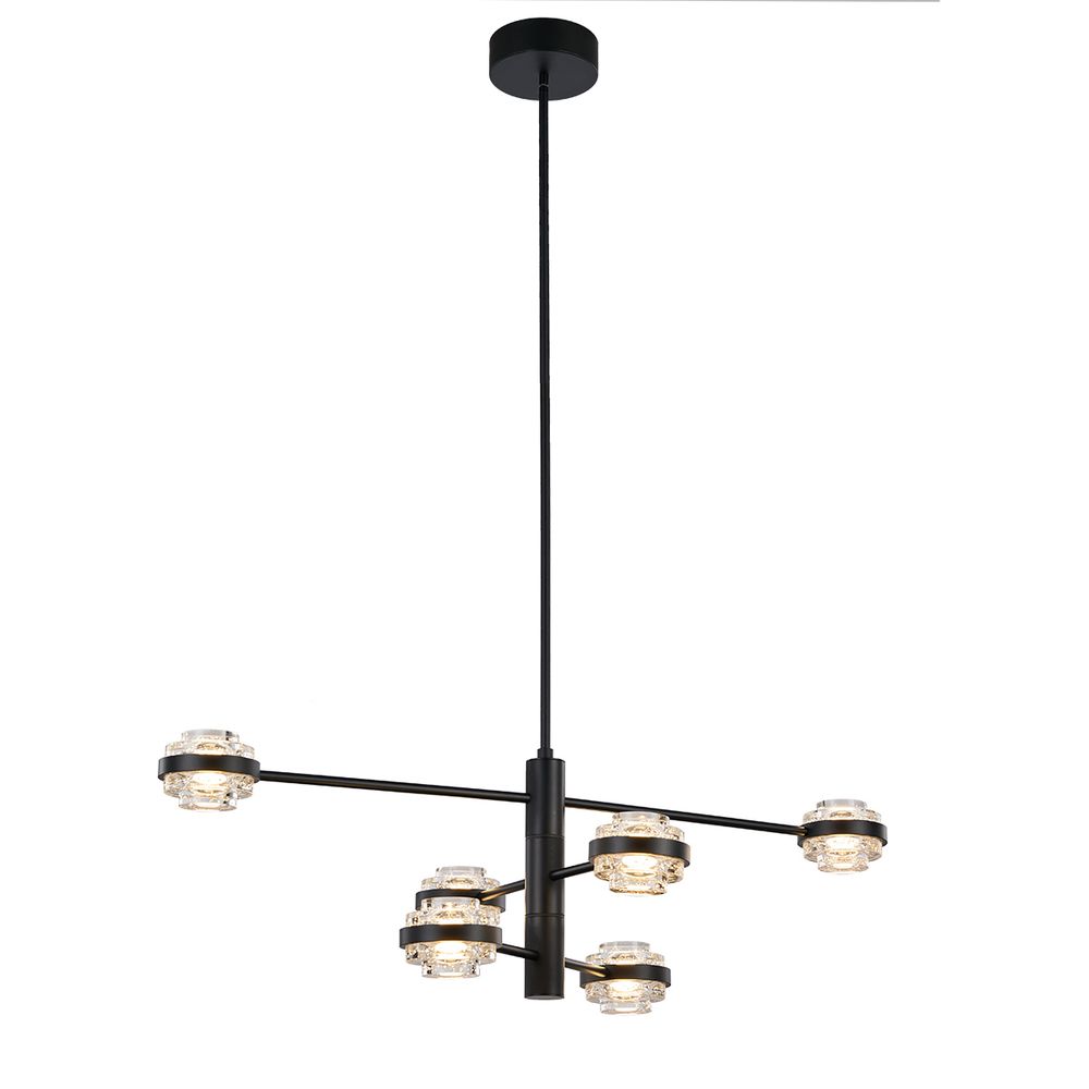 Люстра MX22030002-6A black/clear