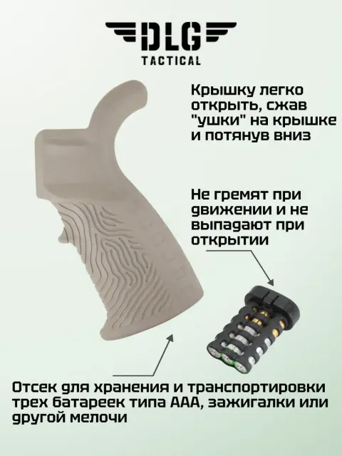Пистолетная рукоятка AR15 и M16 прорезиненная