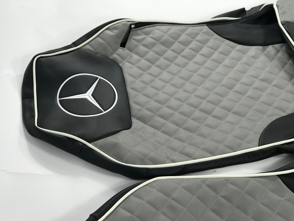 Чехлы Премиум стеганные кожаные MERCEDES MP2/MP3 2004-2013 MR41
