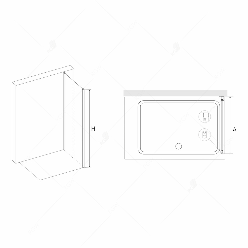 Боковая панель RGW Z-12 (Прозрачное, 900)