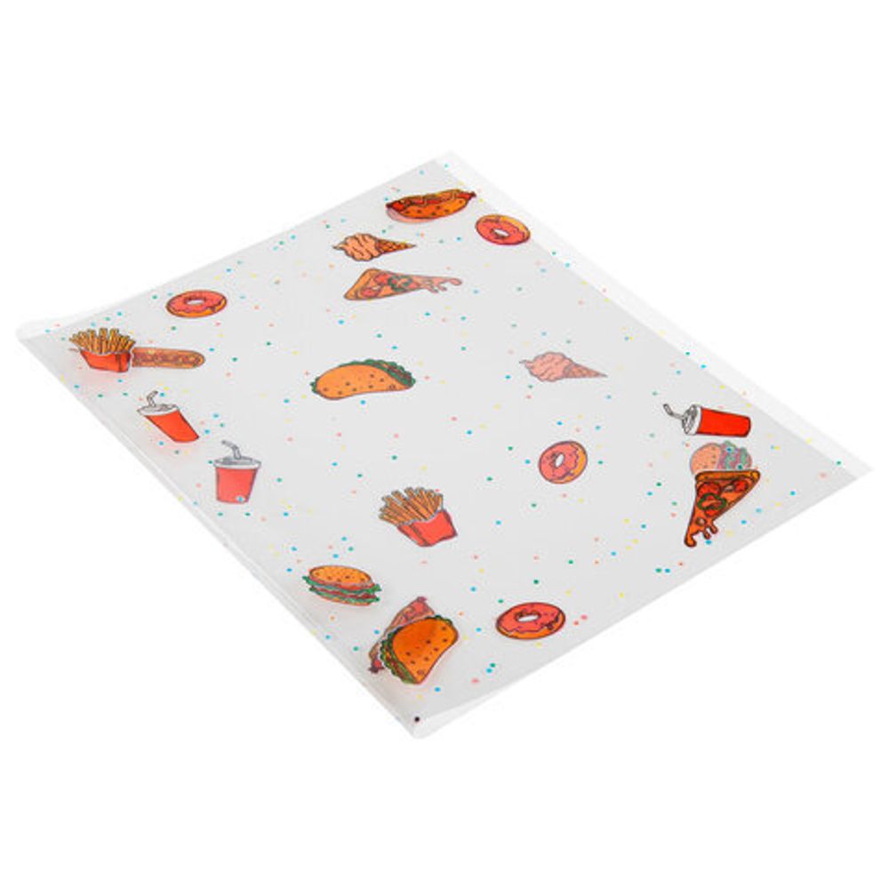 Обложки "FOOD" для тетрадей и дневников, КОМПЛЕКТ 10 шт., ПЛОТНЫЕ, 210х350 мм, 110 мкм, FUNSTER (ФАНСТЕР), 274083