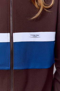 Толстовка на молнии с контрастными вставками