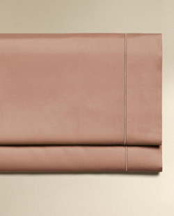 ZARA HOME (300 НИТЕЙ) ПРОСТЫНЯ ИЗ ХЛОПКА, РОЗОВЫЙ