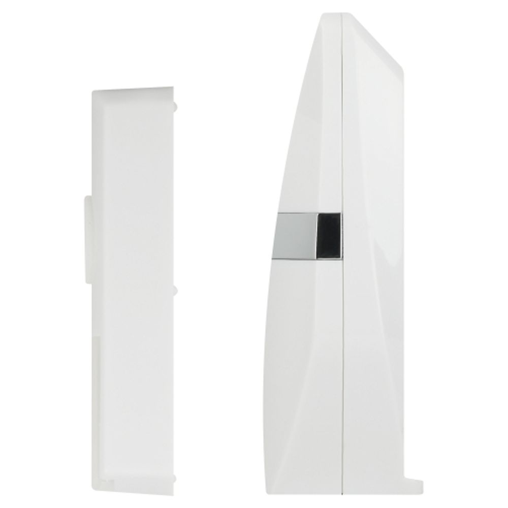 Звонок дверной ЭРА C81 беспроводной белый с серебристым 25 мелодий | Электрозвонки беспроводные