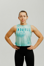 Майка NOBULL зелёная в пятнах