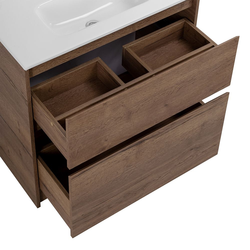 Тумба напольная с раковиной BelBagno KRAFT39-800/390-2C-PIA-RT