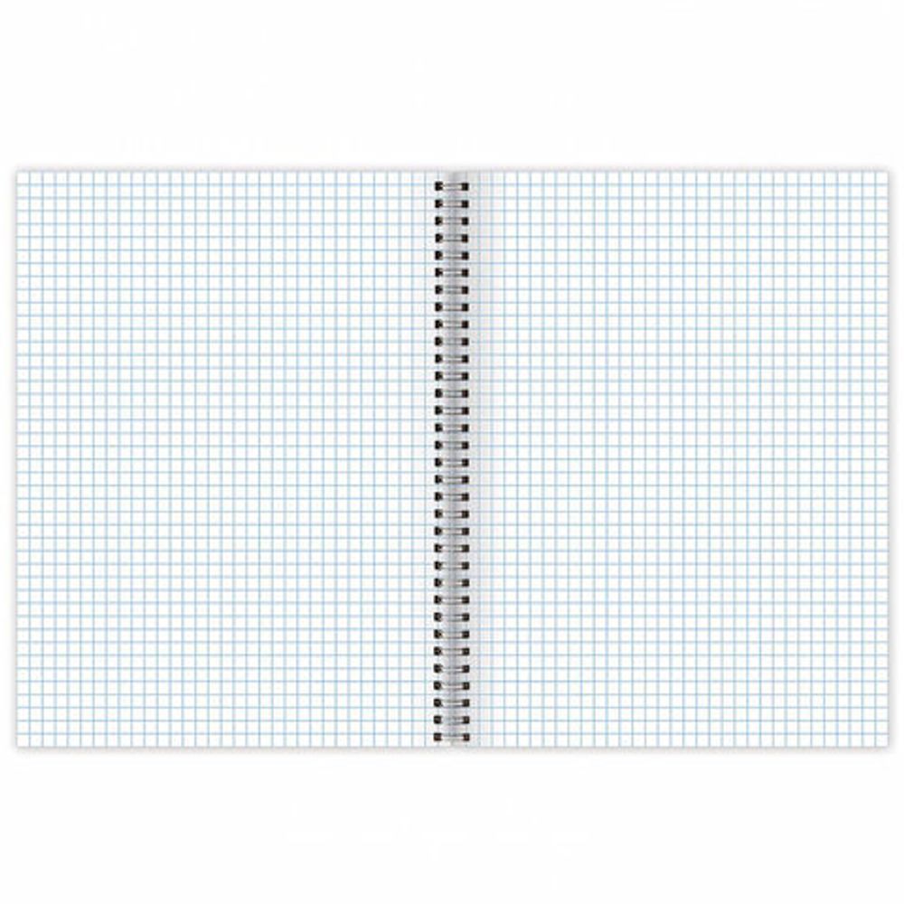 Тетрадь А5 96 л. BRAUBERG, гребень, клетка, твёрдая обложка, "Flowers", 404444, 4шт