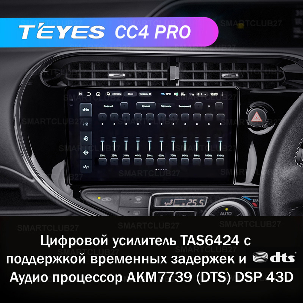 Teyes CC4 Pro 9" для Toyota Prius C 2017+ (прав)