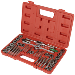 OPT-ITDS40 Набор метчиков и плашек 4NC40 - 1/2NF20, дюймовая резьба, 40 предметов