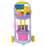 Игровой набор Золушка №4 (щетка, совок. выбивалка, ведро, швабра, тележка, салфетка) (Совтехcтром)