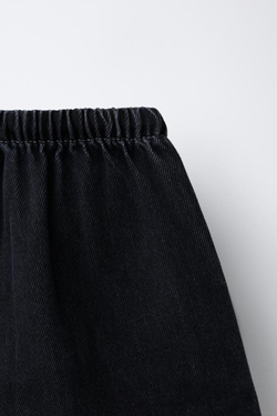 ZARA ДЖИНСОВЫЕ ШОРТЫ, ЧЕРНЫЙ