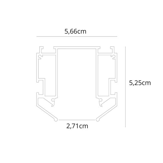Профиль для накладного магнитного шинопровода Arte Lamp LINEA-ACCESSORIES A620205