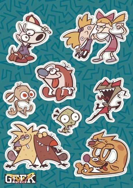 Фирменные Стикеры Nickelodeon