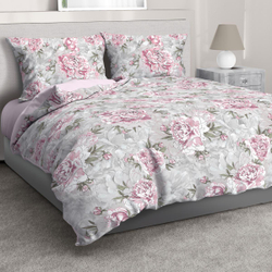 Простыня 150/220 Перкаль 50042-1 Пионовый сад