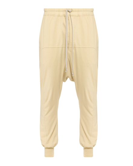 RICK OWENS DRKSHDW БРЮКИ БЕЖЕВЫЕ HOLLYWOOD PRISONER DRAWSTRING