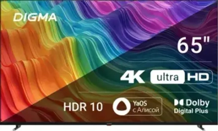 Телевизор 65" Digma DM-LED65UBB33