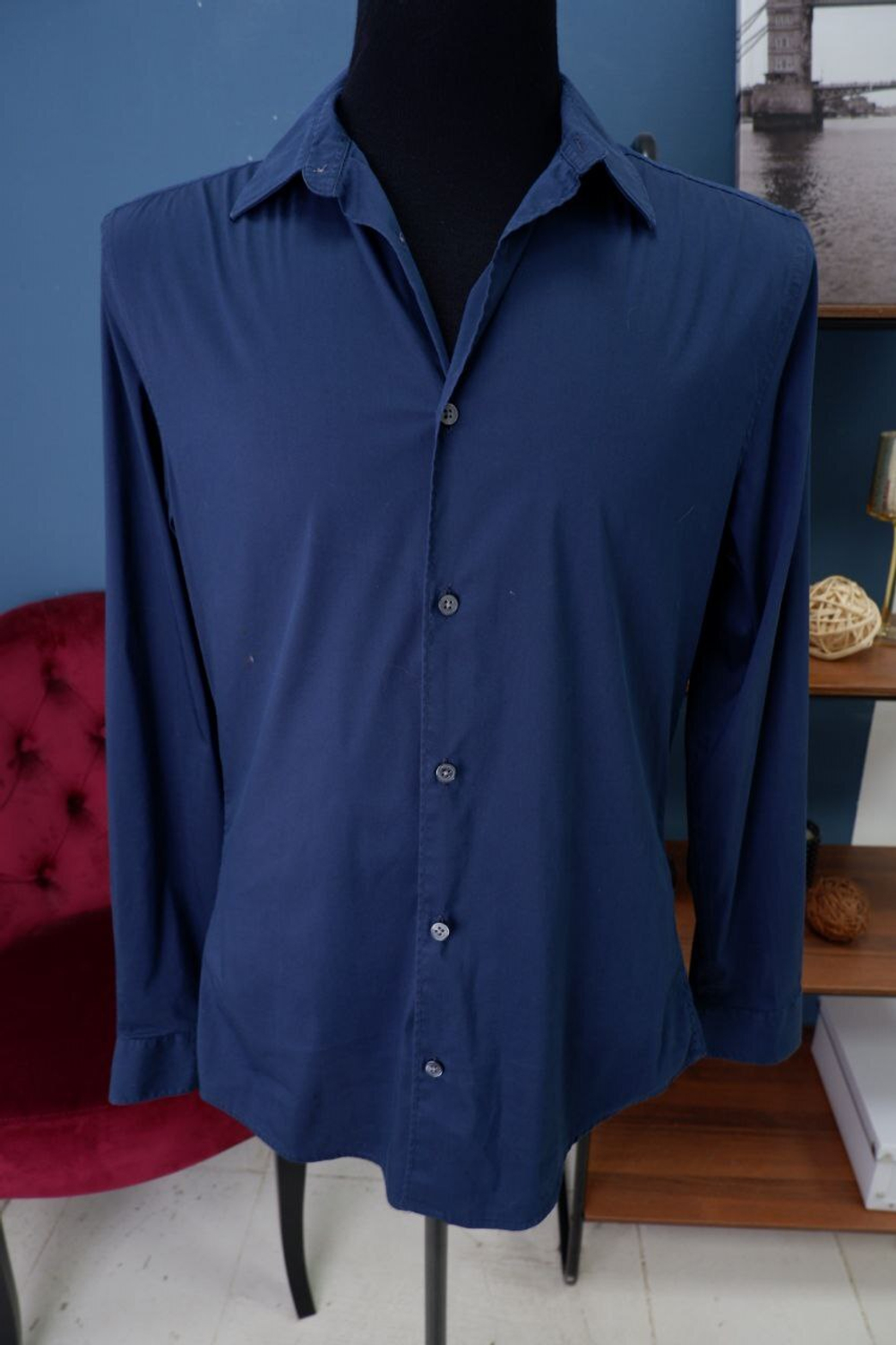 Рубашка H&M базовая 46-48 размер