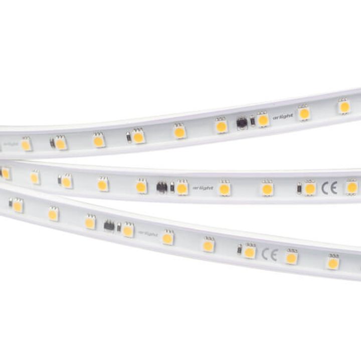 Светодиодная влагозащищенная лента Arlight 8W/m 54LED/m 5060SMD холодный белый 10M 029403(2)