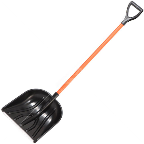 Лопата снеговая 428*490мм алюм. черенок ЗАРЯ