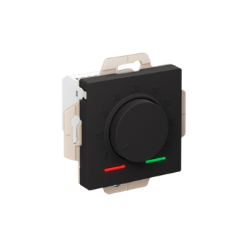 Механизм термостата AtlasDesign 10А электрон. для теплого пола с выносным датчиком +5град.C +45град.C в сборе карбон SchE ATN001035