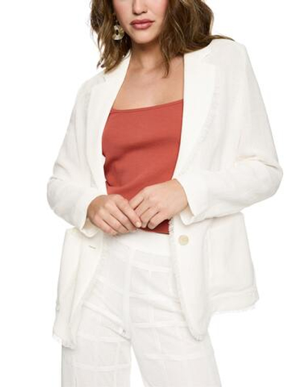 Marc Cain Блейзер из льна с бахромой