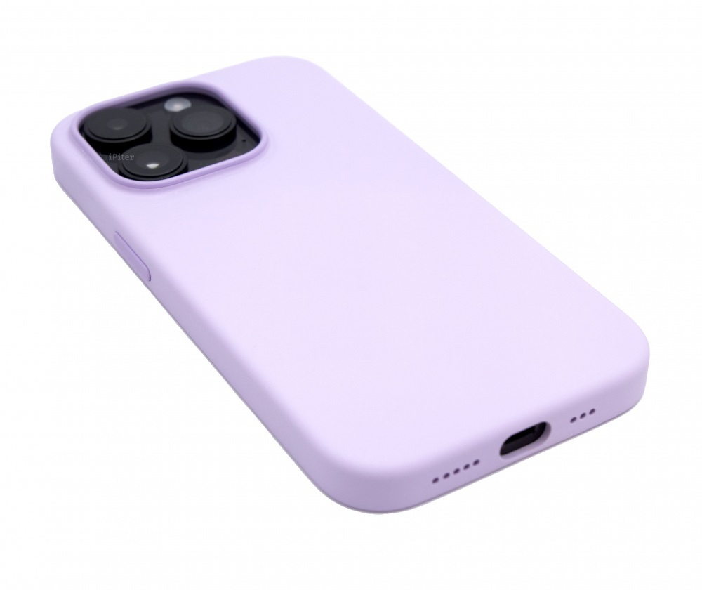 Накладка iPhone 14 Plus силикон сиреневый