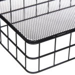 Корзинка металлическая настольная «ЛОФТ ТАМБЛ», цвет черный, 25*16*6см (Лейбл Селфи)