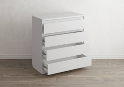 Комод Aksel 4 ящика (белый)