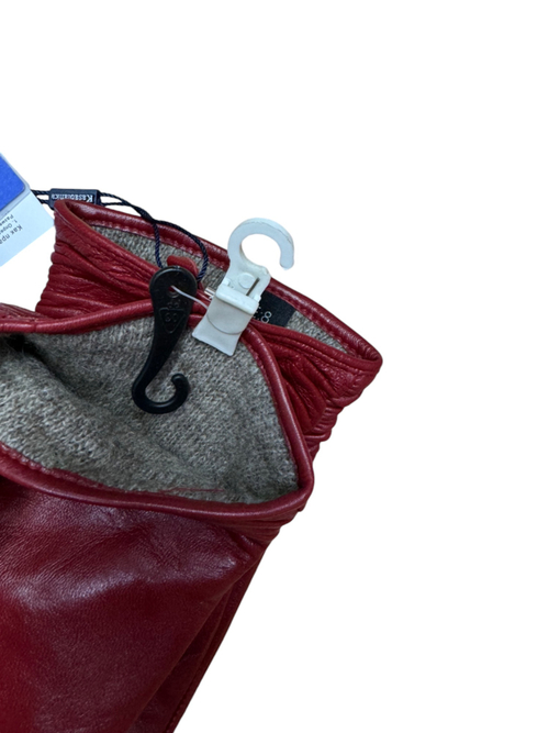 Перчатки.Женские.Кожаные.Люкс качества. Подклад: трикотаж-шерсть.5 шт в упаковке.