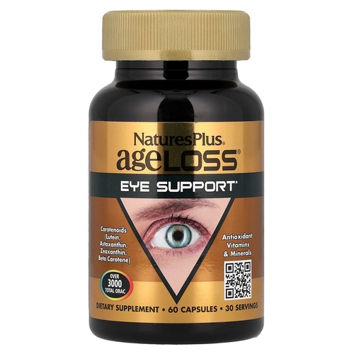 NaturesPlus, AgeLoss®, добавка для поддержки здоровья глаз, 60 капсул