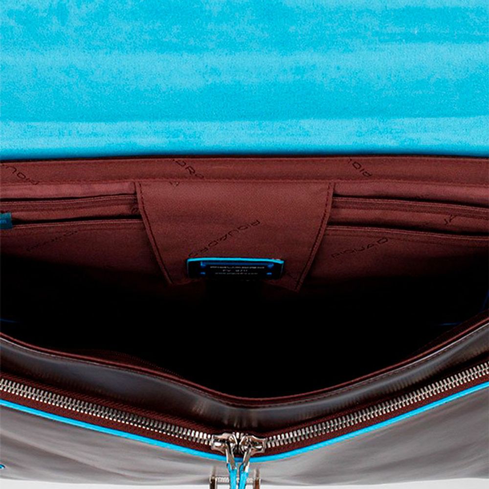 Сумка мужская Piquadro Blue Square коричневая из кожи (CA3111B2/MO) 3