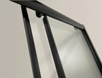 Душевой уголок Niagara Eco 80х80 NG-008-14Q Black профиль Черный стекло с рисунком