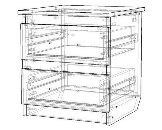 Тумба прикроватная ВЕНА-2
