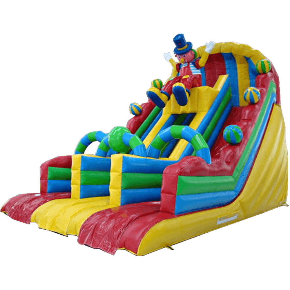 Детский надувной батут-горка "Скоморох"