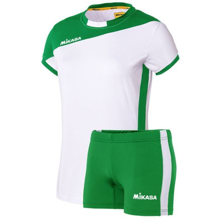 Форма волейб. жен. MIKASA MT375-019-2XL, р. 2XL, 90% полиэстер 10% эластан, бело-зеленый