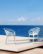 Кресло пластиковое Papatya Flora, белый матовый