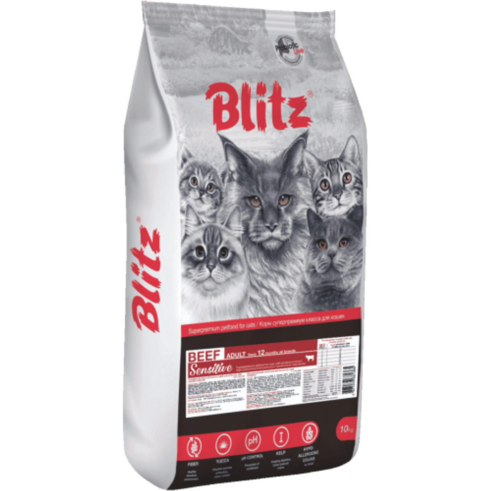 Blitz Sensitive Beef Adult Cats All Breeds