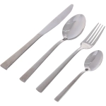 Набор столовых приборов «SANLI» 24шт (6ножей, 6вилок, 6ст.ложек, 6ч.ложек), с узором, цвет серебро