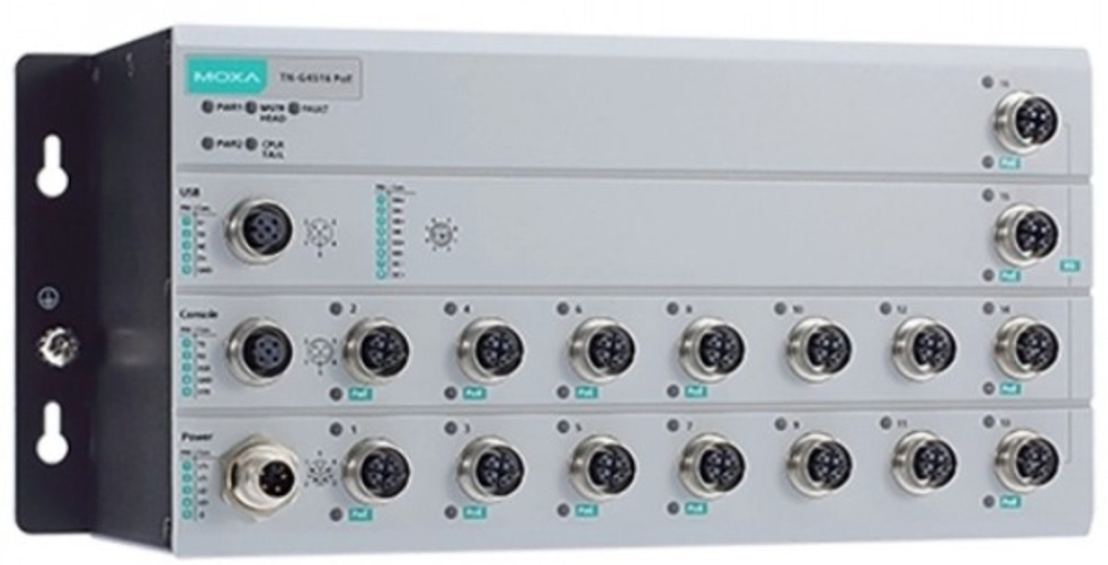 Коммутатор управляемый MOXA TN-G4516-8GPoE-2XGPoE-2XGTXBP-WV-CT-T