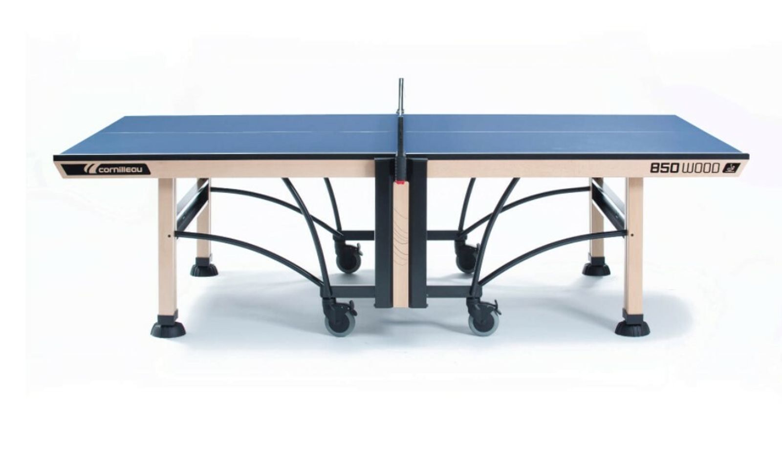 Теннисный стол Cornilleau складной профессиональный COMPETITION 850 WOOD ITTF blue 25 мм фото №1
