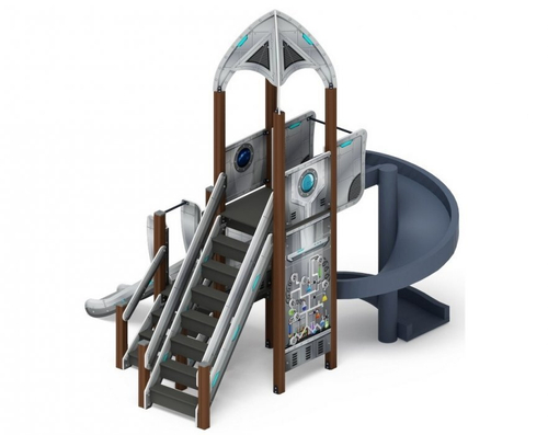 Игровой комплекс Космопорт серый ДИК 2.14.04-11 H=750 H=2000