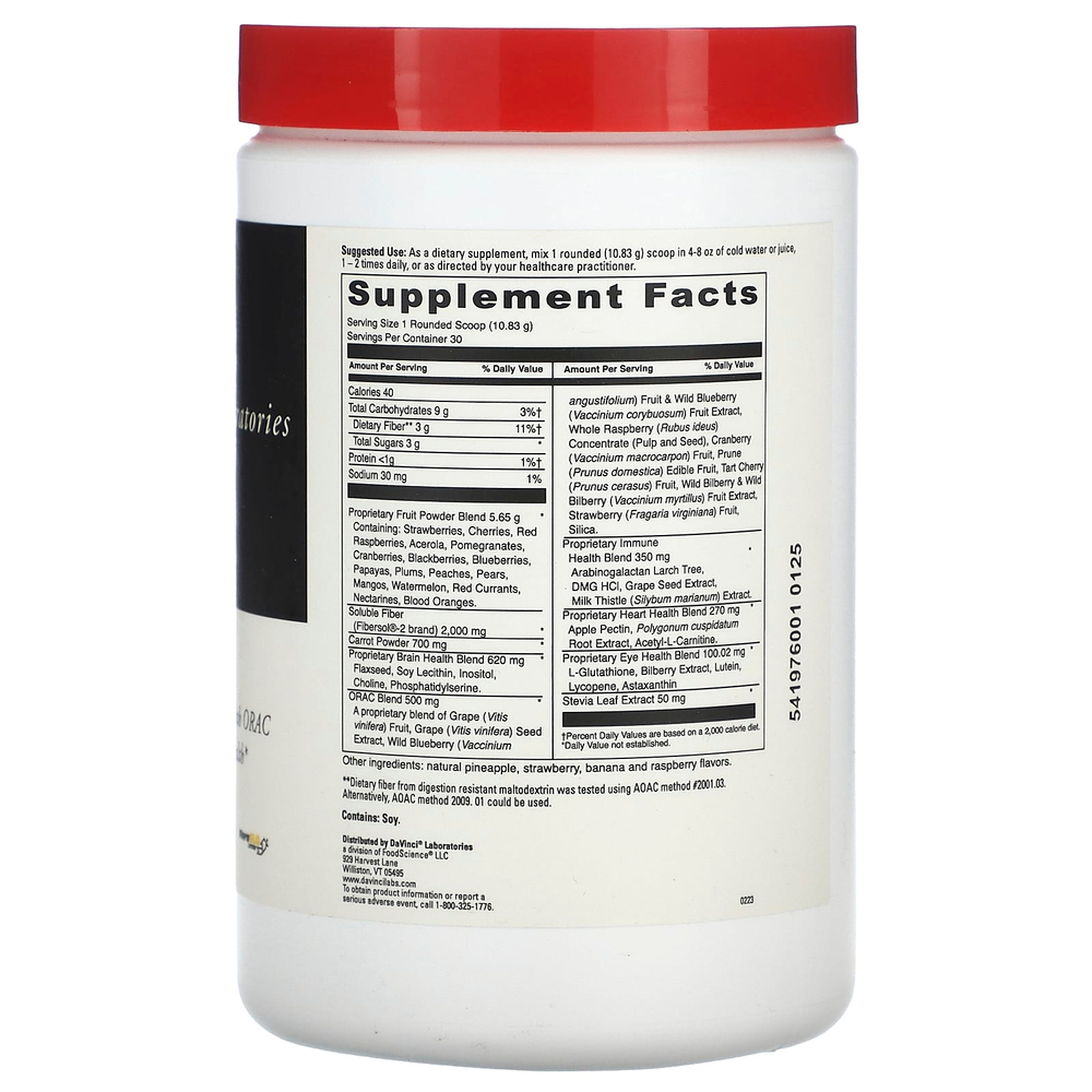 DaVinci Laboratories, Spectra Reds, борец со свободными радикалами, 324,9 г (11,5 унции)