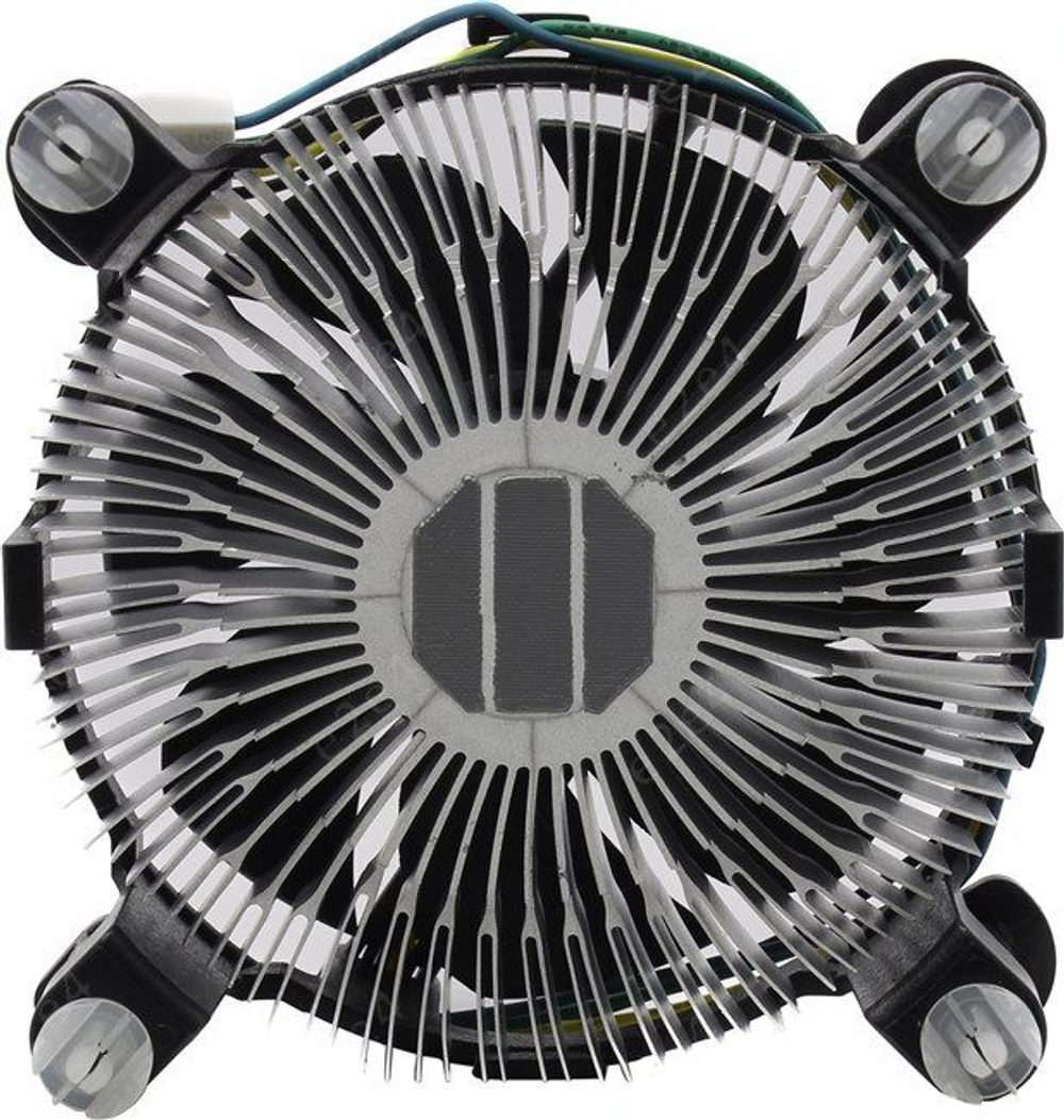 Кулер для CPU BaseTech Original, 1х80мм, 800-2700rpm, 4-pin, Al, серебристый-черный, 27дБ, TDP 65Вт, INTEL 1200/115x/775, AMD Не поддерживается (BT-ORIG-AL)