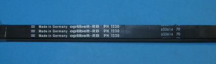 Ремень 1220 H6 PH Optibelt для стиральной машины Gorenje (Горенье) 1220мм черный, белая надпись