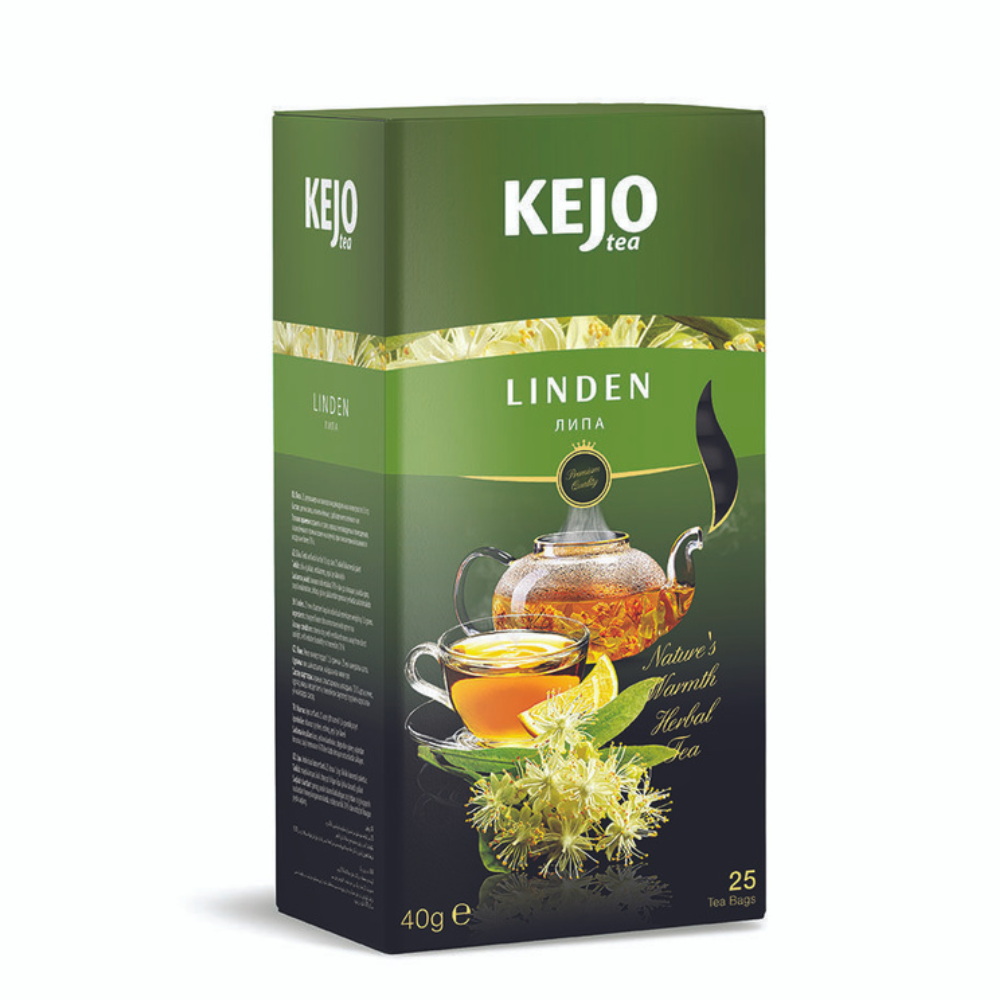 Чай черный Kejo Linden с липой 25 пакетиков