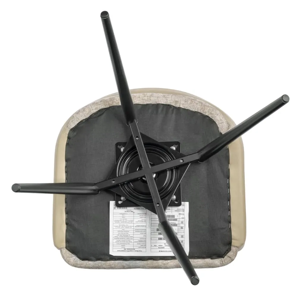 Стул Bradex Home Bruno латте шенилл с экокожей с поворотным механизмом