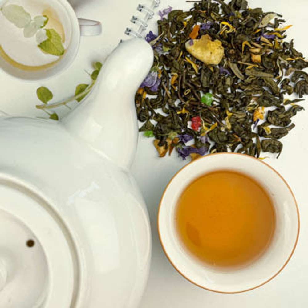 Зеленый чай BERRY-TEA "Фруктовый вальс"  | 18гр под стакан | Эконом